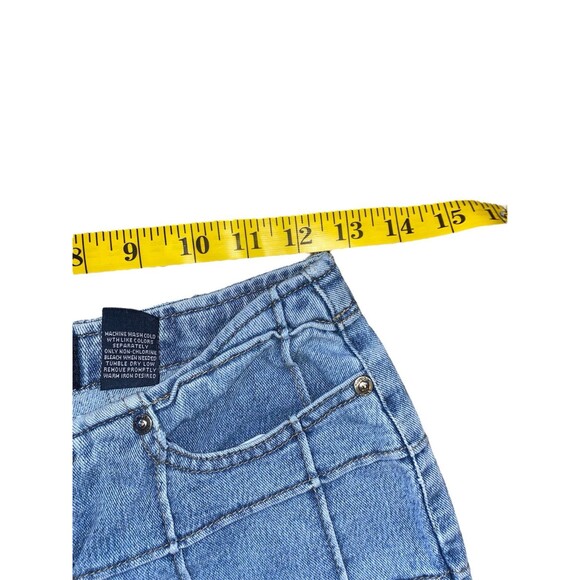 Vintage Y2K Younique Sz 3 Windowpane Exposed Seam Flare Cotton Poly Blen… - Picture 6 of 10